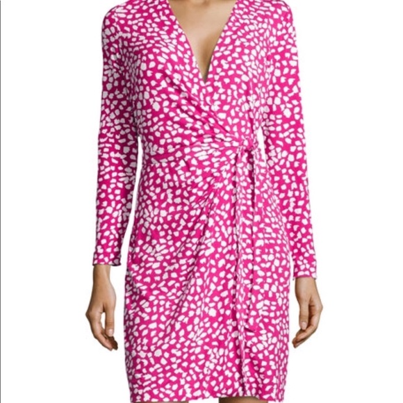 dvf pink dress
